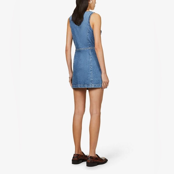 REFORMATION Dionne Stretch-Denim Mini Dress - Picture 6 of 8